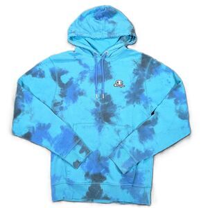 Champion Men's S Galaxy Tie Dye Hoodie Blue Pullover Sweatshirt